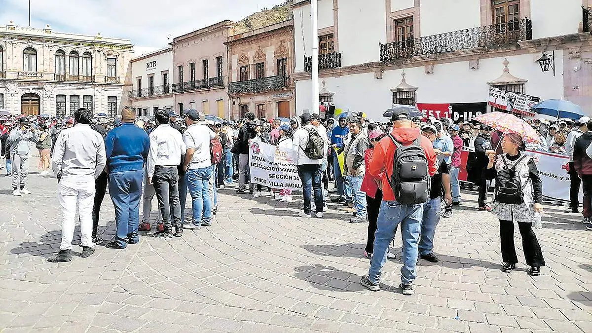 Protesta de Docente